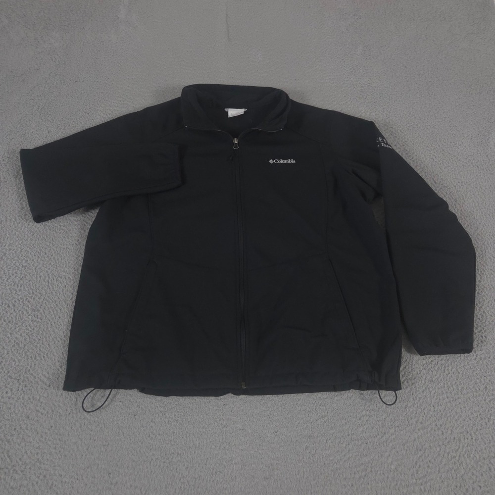 Columbia Jacket Womens 2X Black Kruser Ridge II Softshell Full Zip Fleece Lined